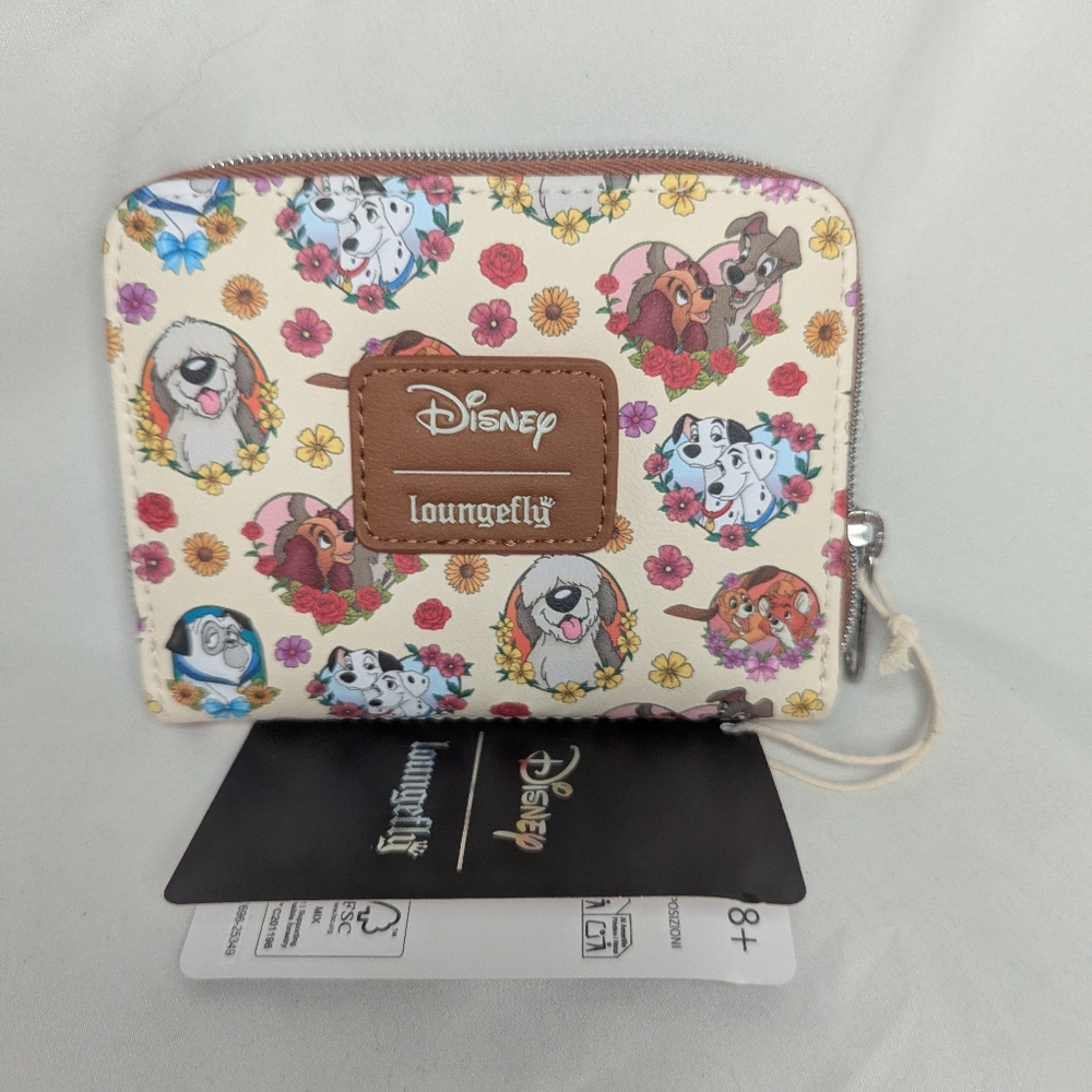 Disney Dogs and Flowers Loungefly Wallet